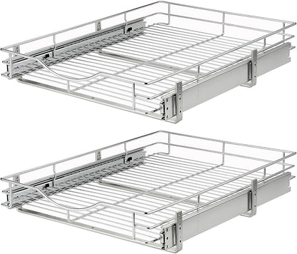 DINDON Pull Out Cabinet Organizer, Heavy-Duty Metal Sliding Drawer Shelf - Image 9