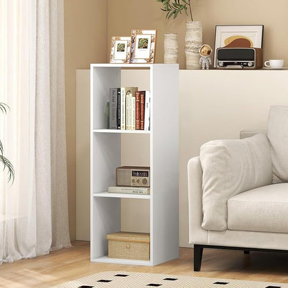 POWERSTONE 3 Cube Storage Organizer, 3 Tier Cubby Bookshelf Freestanding by POWERSTONE%C2%AE