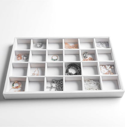 Frebeauty Stackable Velvet Jewelry Organizer Trays - Image 5