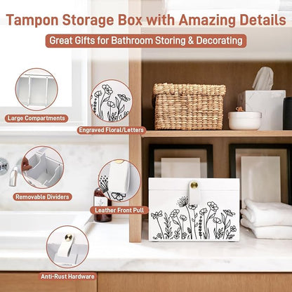 100% Solid Wood Tampon Holder Box - Image 7