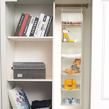BrilliantJo 6 Shelves Hanging Closet Organizer, 2 Pack Hanging Storage - Image 6