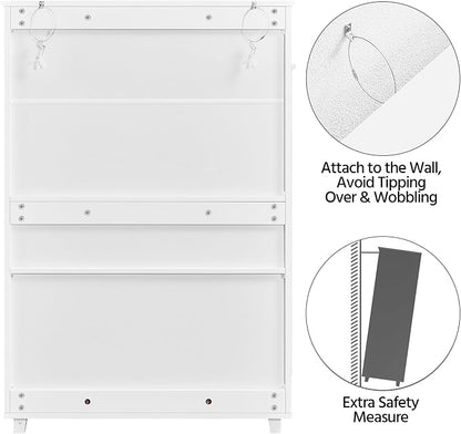 Yaheetech Shoe Cabinet, 5-Tier Shoe Rack Organizer - Image 9