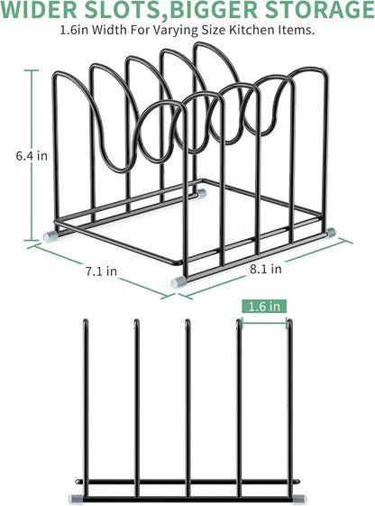 Pot Lid Organizer Rack, 1.6in Wide Cutting Board Organizer - Image 2