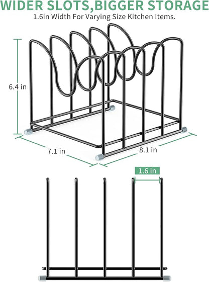 Pot Lid Organizer Rack, 1.6in Wide Cutting Board Organizer - Image 2