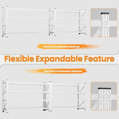 71”W Garage Shelving Units, 5000LBS Storage Shelves Heavy Duty, 4 Tier Large - Image 5