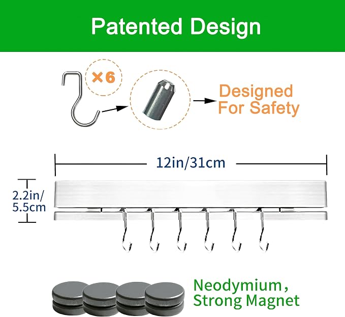 YIIYIIN 12 Inch Magnetic Knife Holder - Image 6