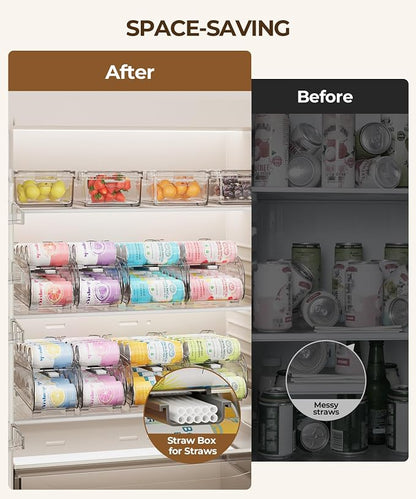 Drink Organizer for Fridge, Soda Can Organizer Dispenser for Refrigerator - Image 6