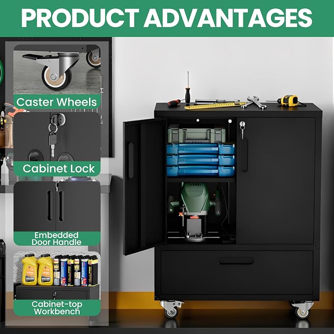 Metal Garage Storage Cabinet - Image 5