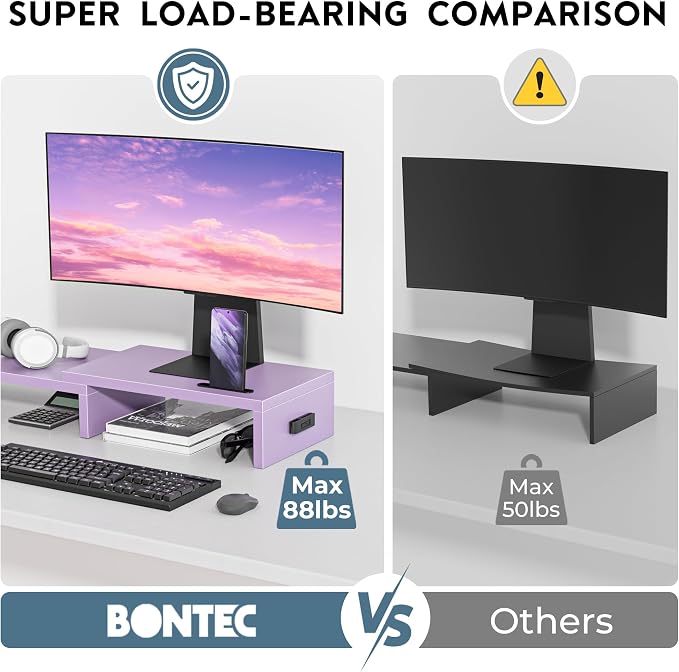 BONTEC Dual Monitor Stand Riser - Image 6