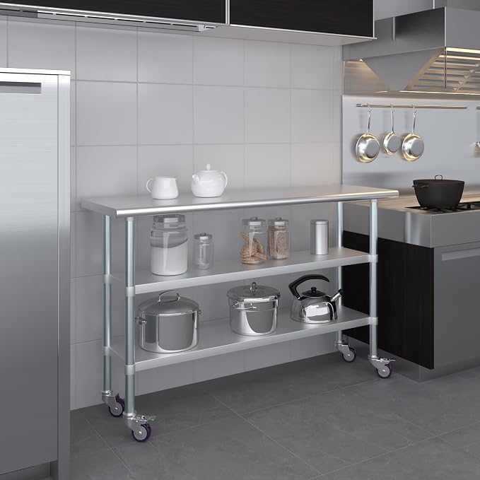 AmGood Stainless Steel Work Table - Image 9