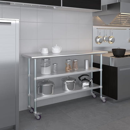 AmGood Stainless Steel Work Table - Image 9