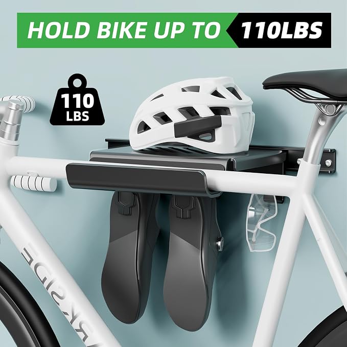 Bike Wall Mount Rack Indoor Bike Storage Garage Bike Rack Wall Mount - Image 4
