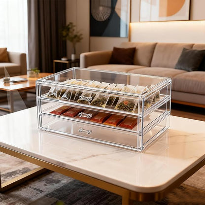 Acrylic Drawers Stackable, 9.3 X 5.3 X 4 Inch Stackable Makeup Organizer - Image 7