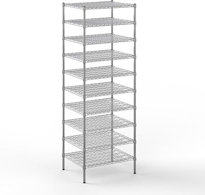 24" Deep x 30" Wide x 86" Height Wire Shelving Kit | 10-Tier | NSF Commercial by Regal+Altair