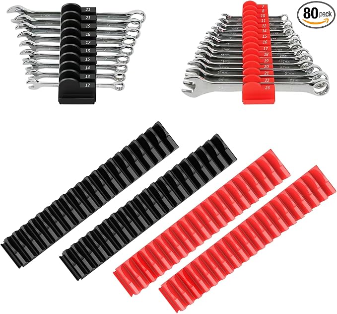 80 pcs Modular Wrench Organizers by DEHOYI