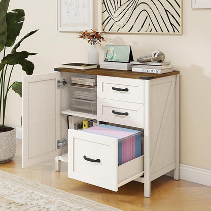 3 Drawers Farmhouse File Cabinet - Image 3