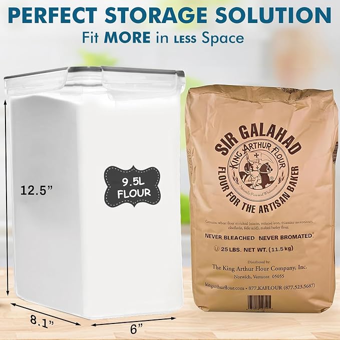 Shazo 2 PC Extra Large Bulk Food Storage Containers - Image 2