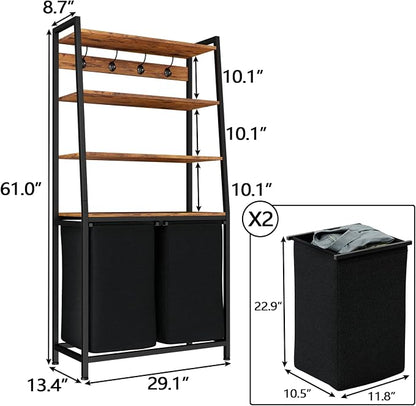 Furnulem 4 Tiers Laundry Hamper - Image 2