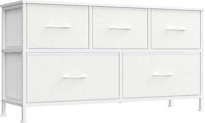 SONGMICS Dresser for Bedroom, Chest of Drawers, TV Stand, 5 Non-Woven Fabric by SONGMICSbySONGMICSHOME