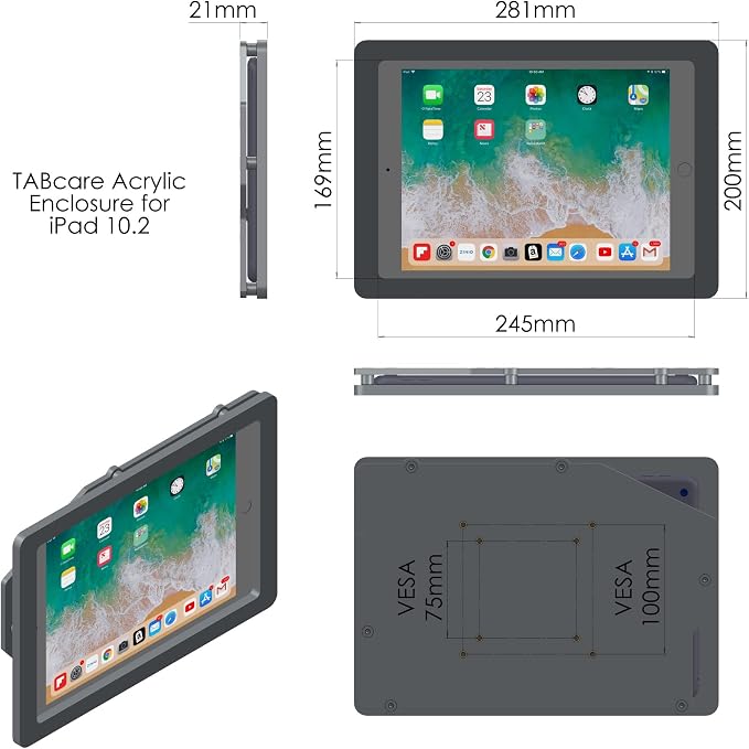 TABcare Anti-Theft Acrylic VESA Enclosure - Image 5