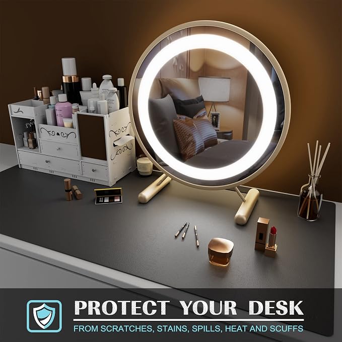 K KNODEL Large Office Leather Desk Mat, Mouse and Keyboard Pad, Computer and - Image 6