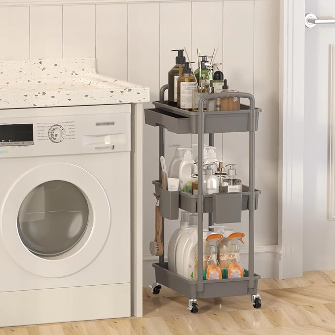 3 Tier Rolling Utility Cart - Image 6