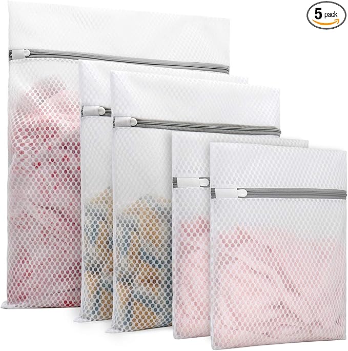 Muchfun 5Pcs Durable Honeycomb Mesh Laundry Bags by Muchfun