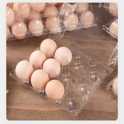 40 Pack 12-Egg Cartons Plastic Clear 3X4 Grids Reusable Storage Container - Image 7