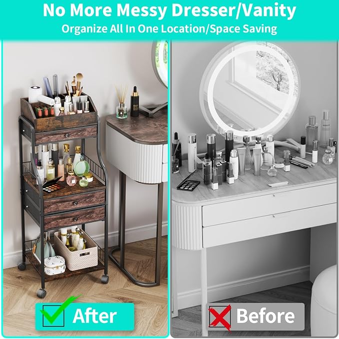 HapiRm Floor Makeup Organizer Storage - Image 8