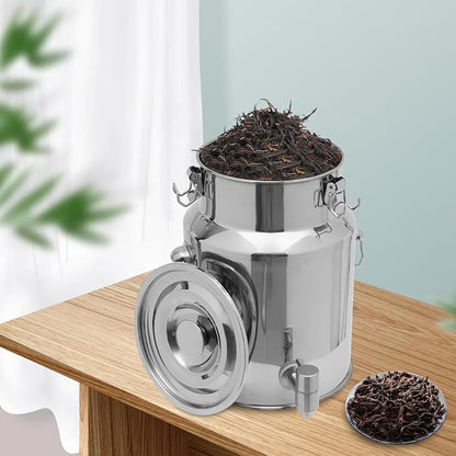 Beverage Dispenser & Stainless Steel Milk Can, 10L/2.64Gal 304 Stainless Steel - Image 6