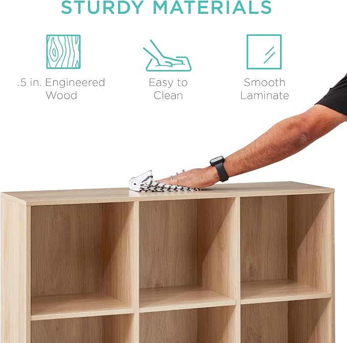 Best Choice Products 9-Cube Storage Organizer, 11in Shelf Opening, Display Shelf - Image 6