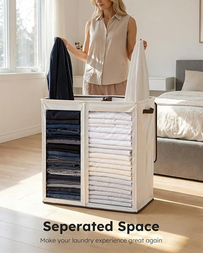 SOLEDI Large Double Laundry Hamper - Image 5