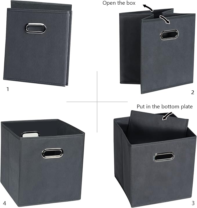 Fabric Cloth Storage Bins, Fabric Cube Organizer - Image 5