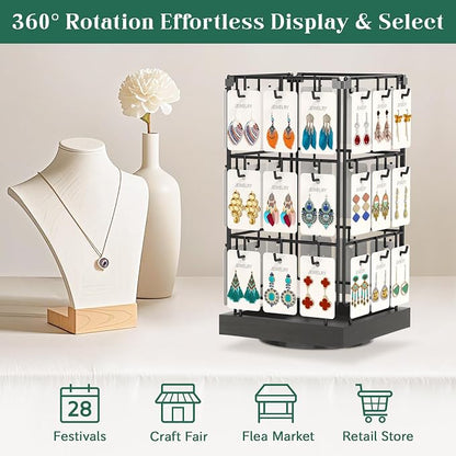 EsLuker.ly Rotating Earring Display Holder Stand - Image 5
