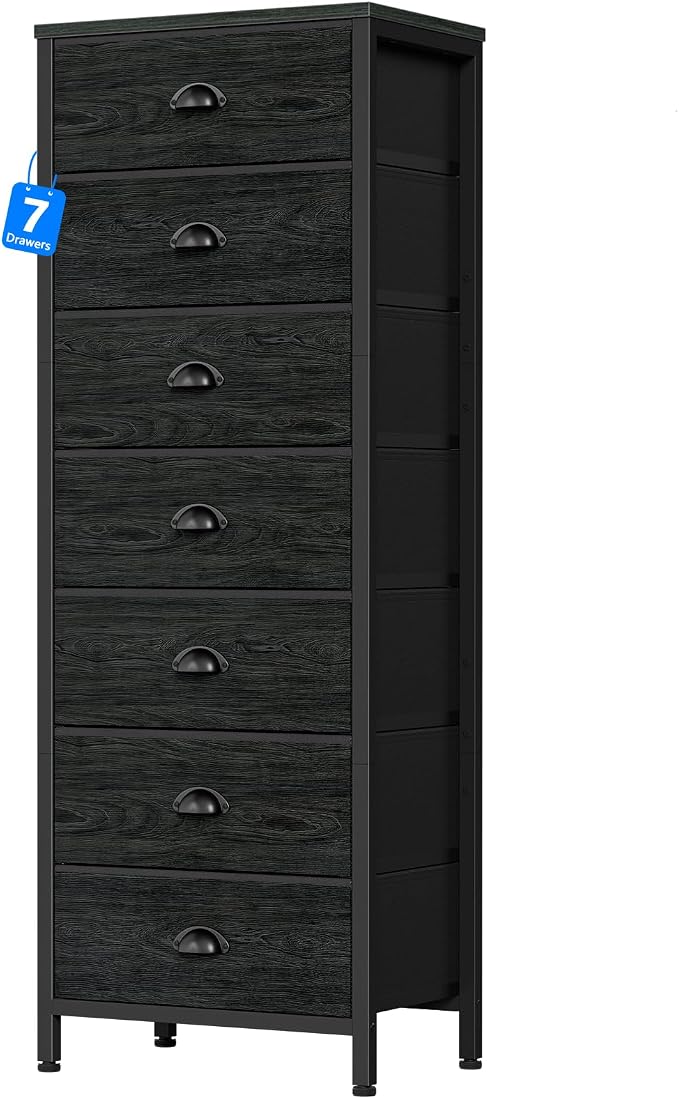 Furnulem Bedroom Dresser, Tall Chests of Drawers - Image 9