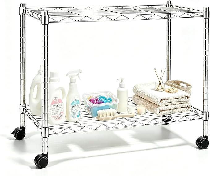 Xcity Storage Shelves, 2 Tier Heavy Duty Metal Shelving Unit by Unknown