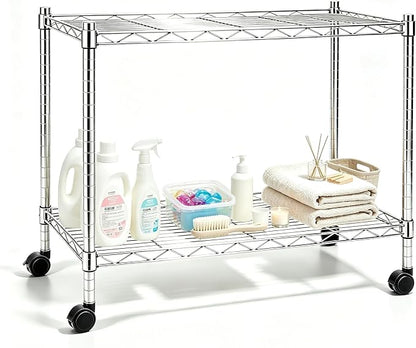Xcity Storage Shelves, 2 Tier Heavy Duty Metal Shelving Unit by Unknown