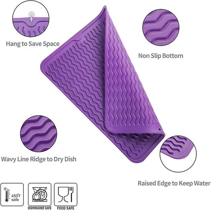 Silicone Dish Drying Mat for Multiple Usage, Easy clean, Eco-friendly, - Image 3