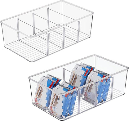 Vtopmart 2 Pack Food Storage Organizer Bins, Cabinet Organization and Storage by Vtopmart