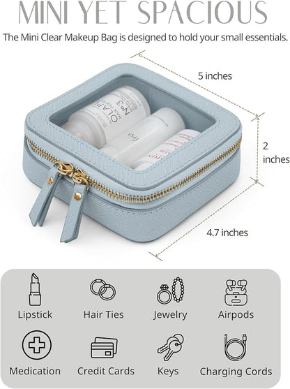 Popvibe Clear Makeup Bag Travel Cosmetic Case Transparent Toiletry Bag - Image 5