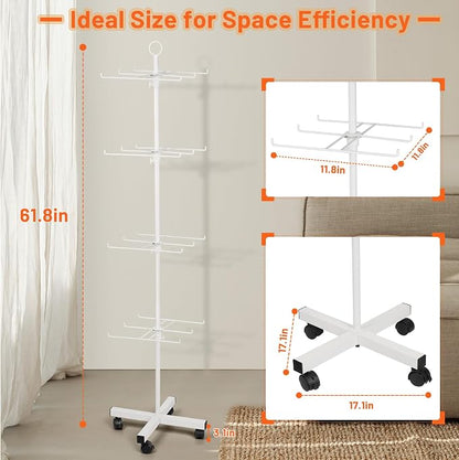 Retail Display Stand Rotating Display Stand 4 Tier Spinning Display Stand - Image 2