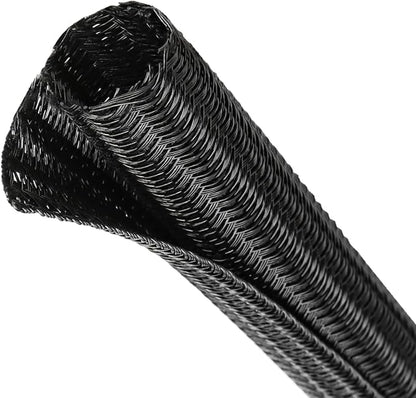 Split Wire Loom Tubing, Cable Protector Sleeve, Braided Cable Management by ConveniencetoYourLife
