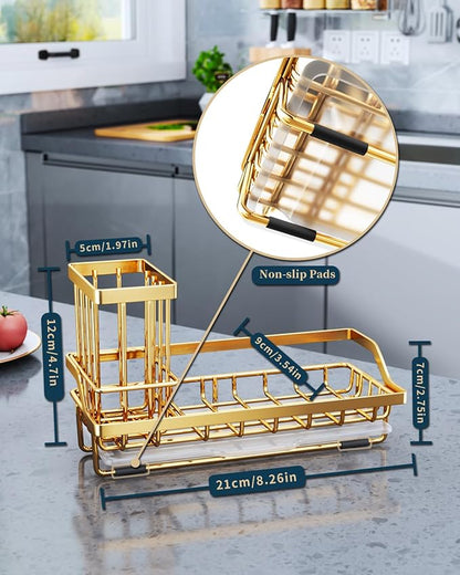 Consumest Sink Caddy, Kitchen Sponge Holder - Image 6