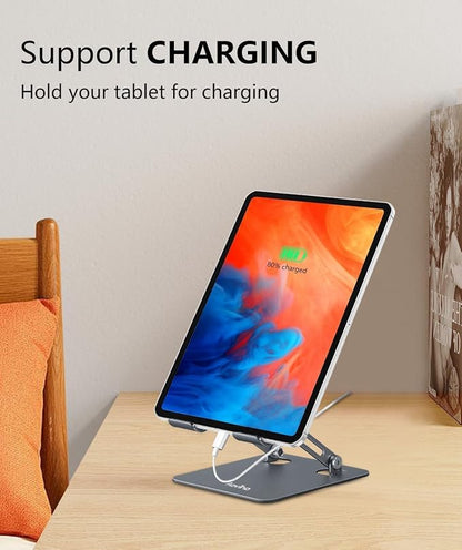 Adjustable Tablet Stand Holder for Desk, Desktop Tablet Holder, Foldable - Image 4