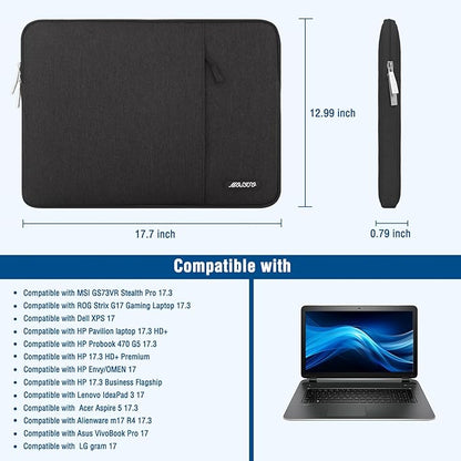MOSISO Laptop Case 17.3 inch, 17-17.3 inch Laptop Sleeve Compatible - Image 5