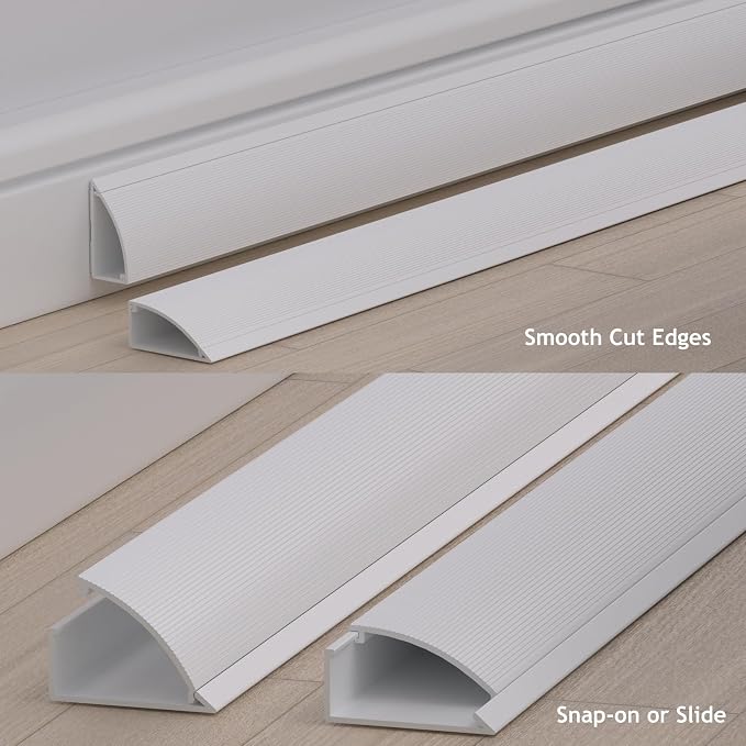 ZhiYo Corner Cable Hider, Floor Cord Cover - Image 6