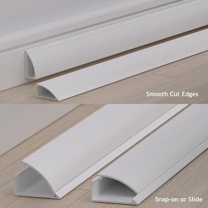 ZhiYo Corner Cable Hider, Floor Cord Cover - Image 6