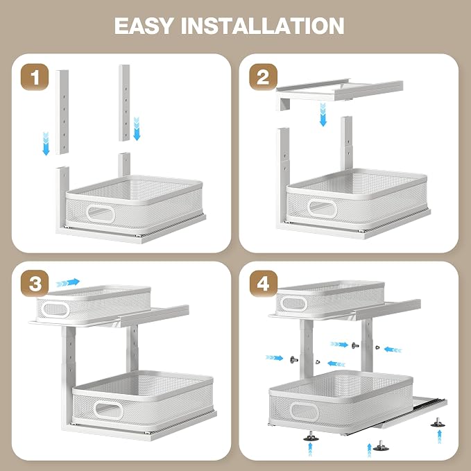 2 Pack Under Sink Organizer - Image 5