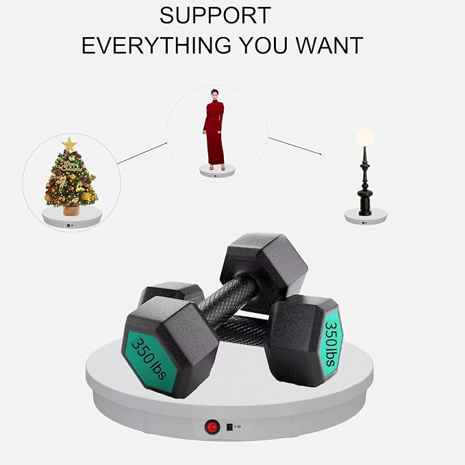 JAYEGT Motorized Rotating Display Stand, 350Lbs Load，360 Degree Electric - Image 5