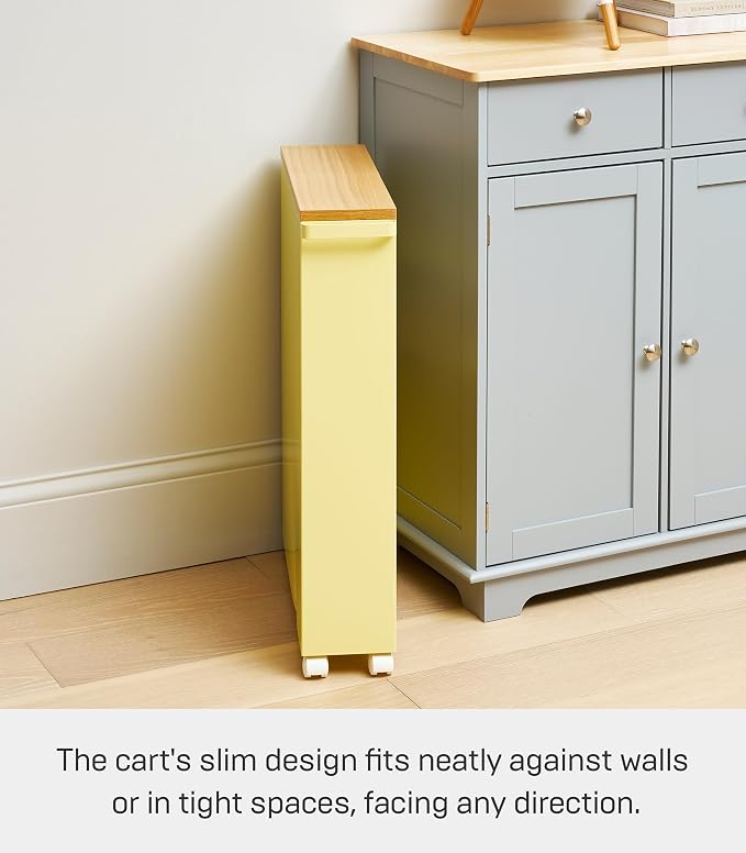 YAMAZAKI Home Bathroom Cart, Rolling Slim Utility Storage - Image 5